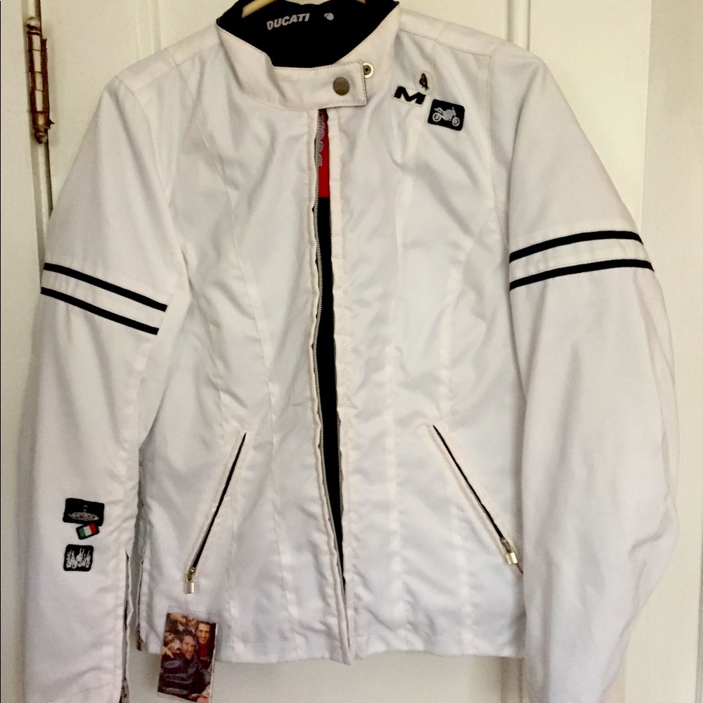 Women’s White Ducati jacket sz small